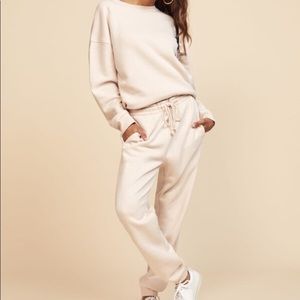 Reformation sweatpants and sweatshirt